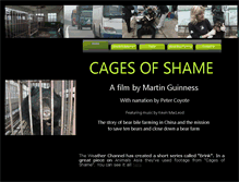 Tablet Screenshot of cagesofshame.com